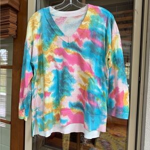 Colorful V-Neck Sweater